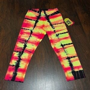 Zumba Tie Dye For Zumba Capri Leggings Medium - Oh Orange NWT